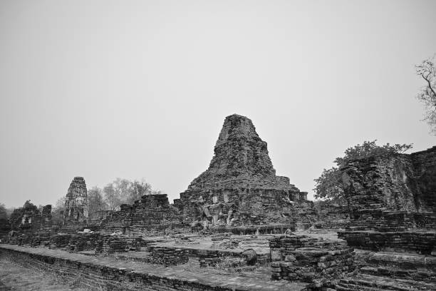 Ancient pagoda and monastery complex at Wat Mahathat temple, Sukhothai Historical Park