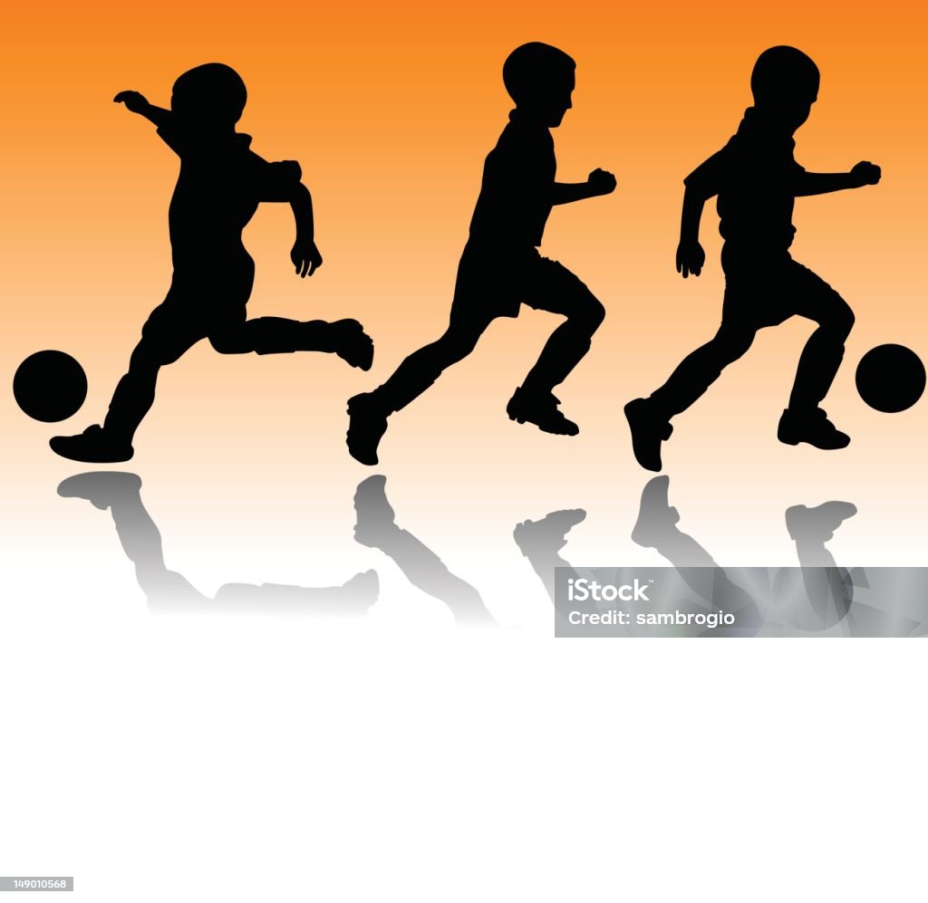 Youth Soccer Active youth Playing Soccer Activity stock vector