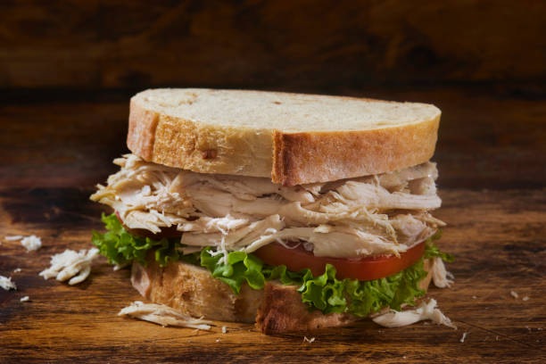 Roast Chicken Sandwich stock photo