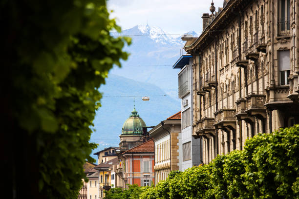 historic bellinzona city in switzerland