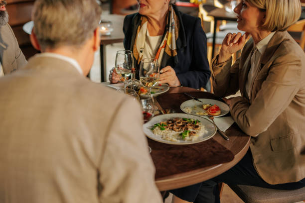 istock Business lunch for coworkers. 1490117042