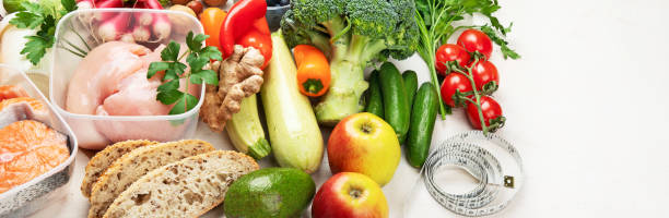 istock Healthy eating plan. Diet and meal planning. Top view. 1490117074
