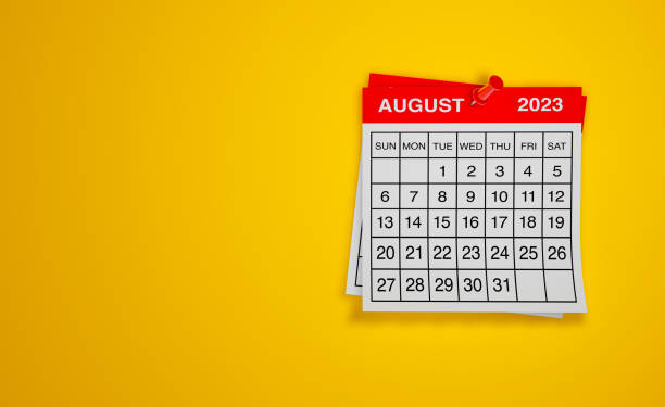istock August 2023 calendar on yellow background 1490119190
