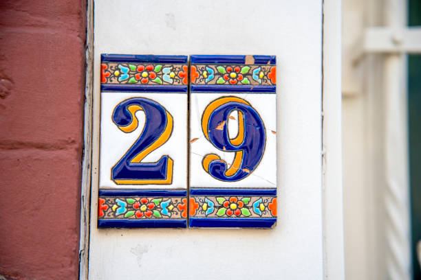 istock An old porcelain sign with the number 29. 1490126264