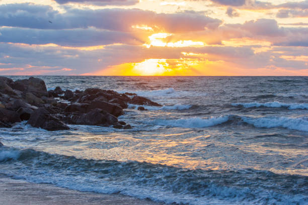 istock Seascape at beautiful sunrise. 1490138176