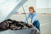 Woman with Car Problem