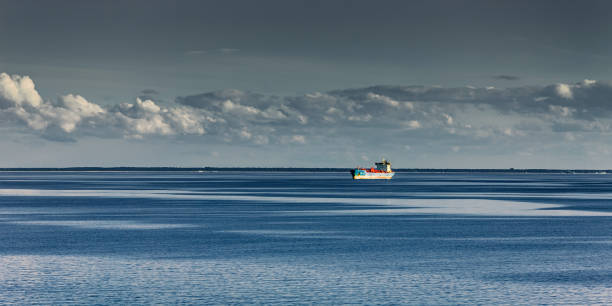 Cargo shipping. Baltic Sea