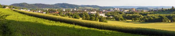 istock Panoramic view from Jesenik mountains, Sumperk town 1490150618