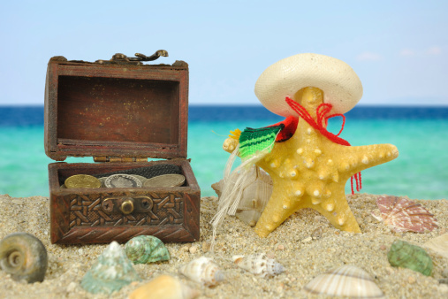 Summer scene #16 - Starfish and the lost treasure