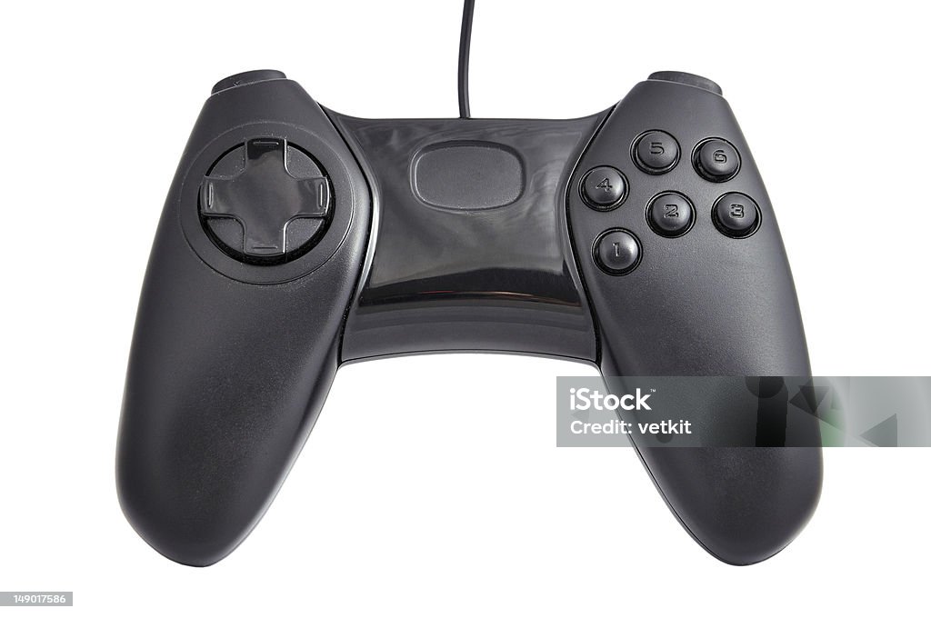 Nero gamepad - Foto stock royalty-free di Accessorio personale