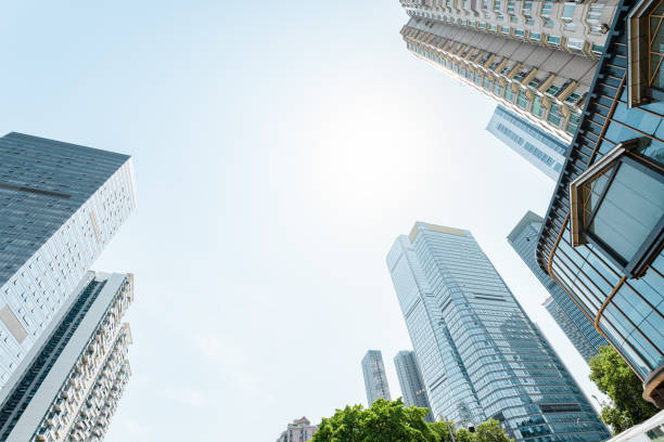 istock Looking up at the Chengdu Financial City 1490216528