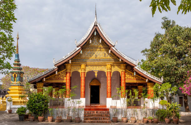 istock Large Buddhist temple in Laos 1490222151