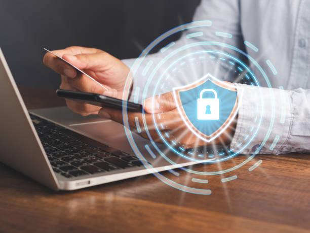 istock The padlock icon on the virtual screen for login to the payment online 1490232481