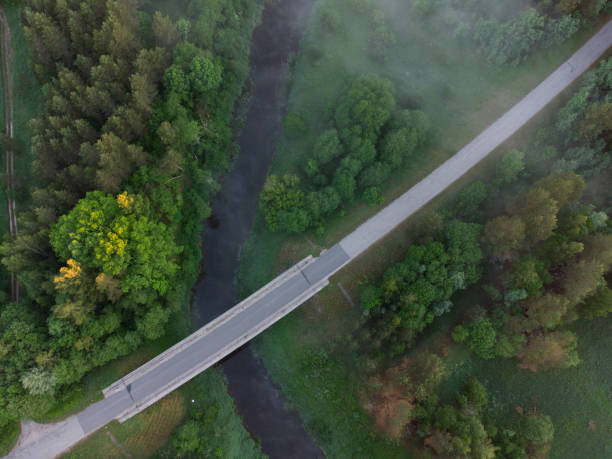 istock Majestic Sunrise over the Misty Drone Landscape 1490236240