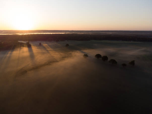 istock Majestic Sunrise Over a Serene Drone Landscape 1490236677