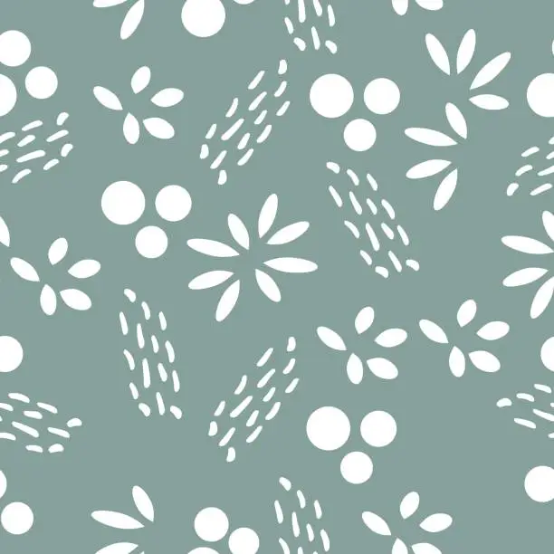 Vector illustration of Floral vector seamless pattern.