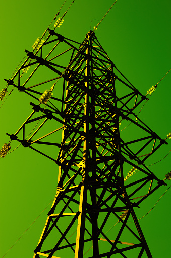 Electric tower of a high-voltage power line