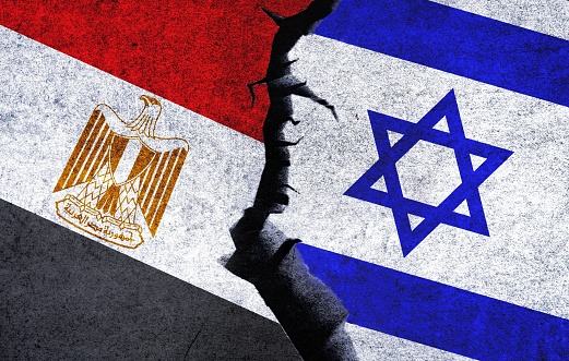 Matching Israel Egypt And Israel Flag Together Israel And Egypt Relation Stock ...