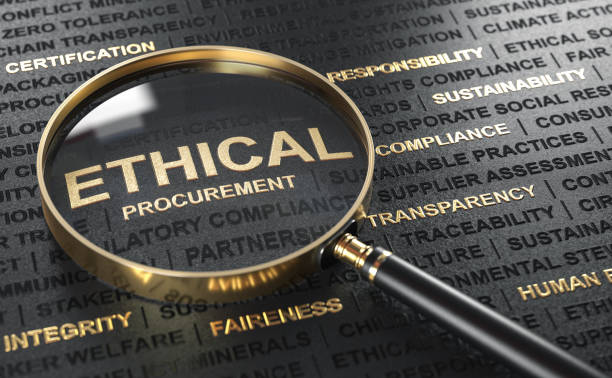 Ethical procurement, sustainable sourcing. stock photo