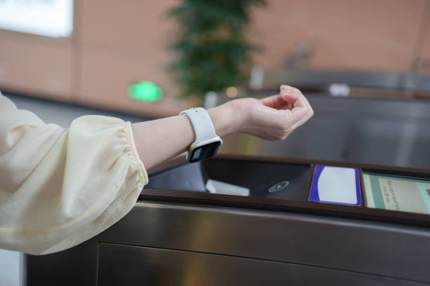 istock Smart watch NFC password-free payment 1490252830