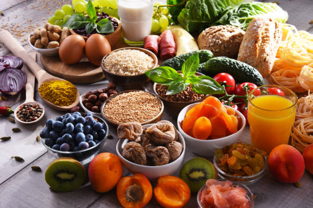istock Assorted organic food products on the table 1490267966