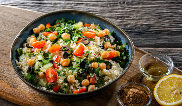 istock A plate of couscous served with vegetables and chickpeas 1490276577