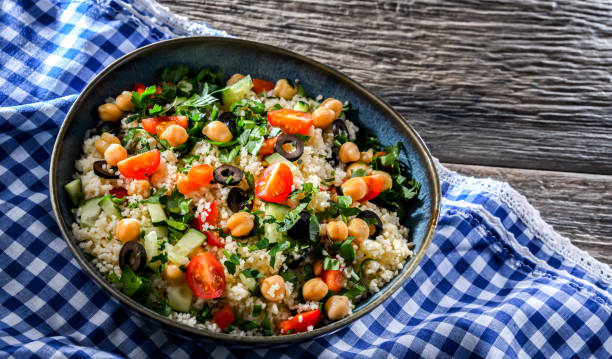 istock A plate of couscous served with vegetables and chickpeas 1490276707