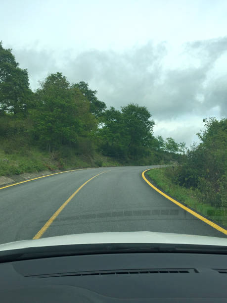 istock Driving on mountain or country asphalt road 1490276990