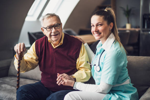 istock Home nurse caregiver 1490280920