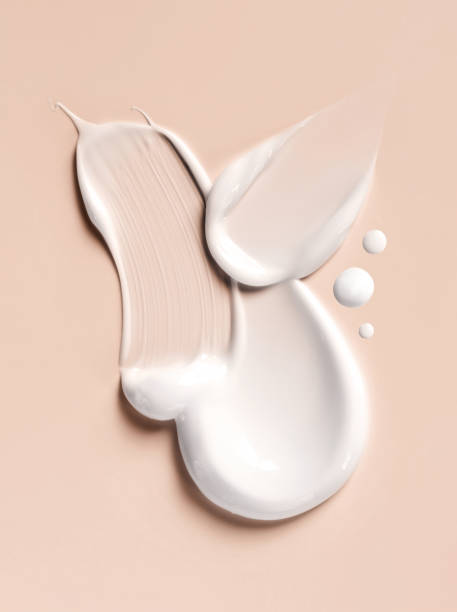 istock cosmetic smears cream texture on beige background 1490283266