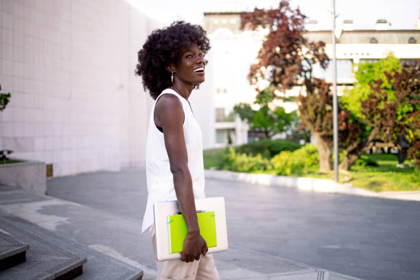 istock Beautiful African female university student lifestyle 1490286690