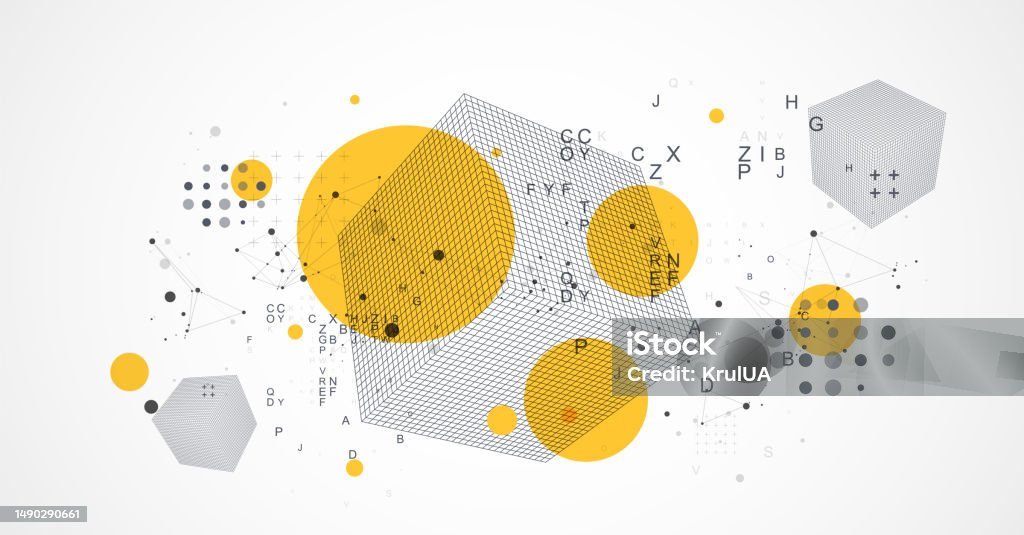 Modern Science Vector Modern Science Abstract Background Cube Illustration Vector Stock ...