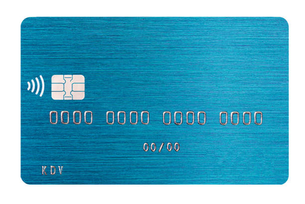 istock Debit card closeup on transparent background 1490291739