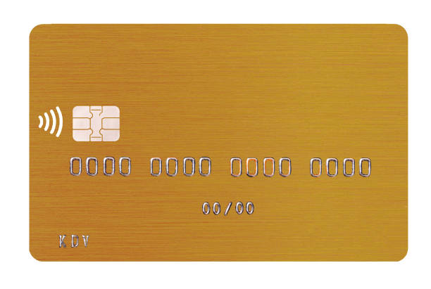 istock Debit card closeup on transparent background 1490291757
