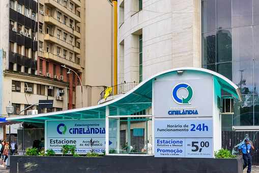 Rio de Janeiro, Brazil - May 2, 2023: A building labeled \