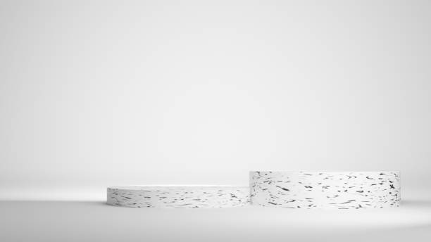istock 3d product display podium scene with the geometric platform. 3d cylinder stand podium. Commercial background. Geometric forms in modern minimal design. 3d rendering. 1490298713