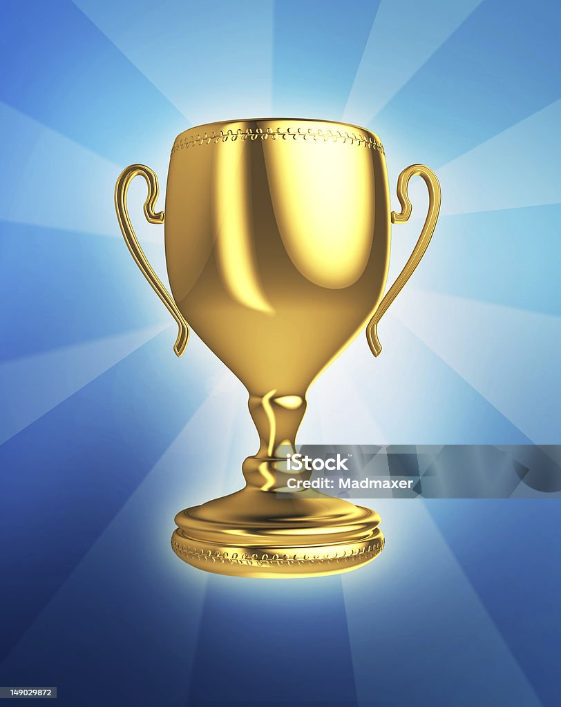 Trofeo de la copa de oro - Foto de stock de Amarillo - Color libre de derechos