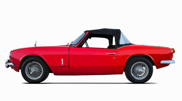 istock Old convertible race car 1490301924