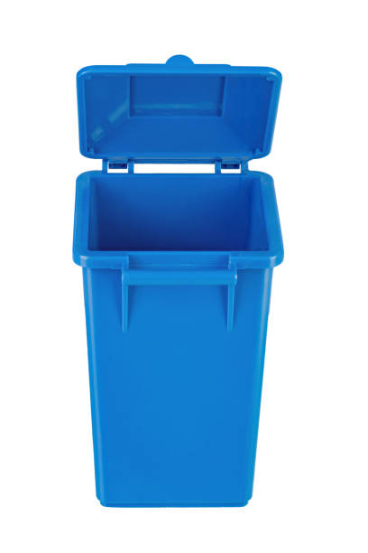 istock A new unbox blue large plastic bin  isolated on white background. Garbage container with a lid. Concept of cleaning, waste separation, and public hygiene 1490304891