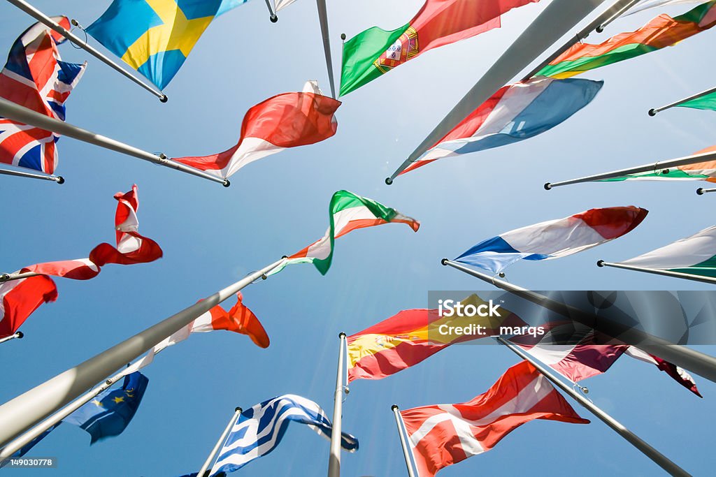 flags - Lizenzfrei Internationale Geschäftswelt Stock-Foto