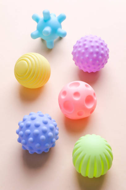 istock Baby rubber balls of different shapes 1490317496