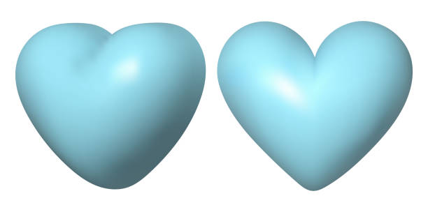 istock 3d realistic blue heart set on isolated backgrond. Like and Heart icon. 1490326116