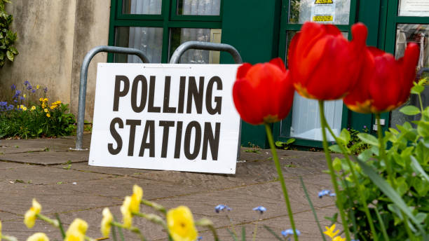 istock A polling station sign on election day 1490337816