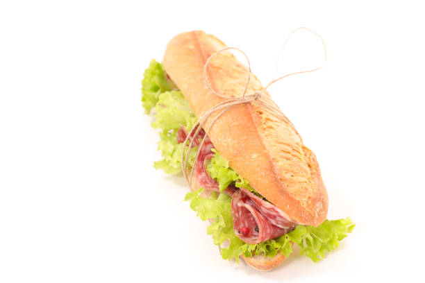 Sandwich with smoked ham,cheese and vegetable