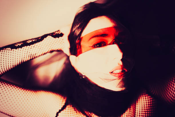 istock The mysterious woman. 1490341192