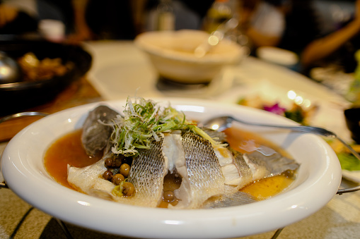 Hot and smoky steamed fish is a famous dish in Chinese cuisine