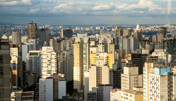 サンパウロのパノラマ ビュー - sao gabriel tower ストックフォトと画像