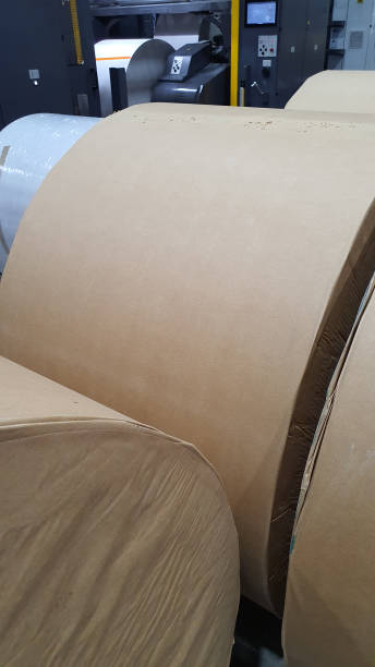 istock Paper roll in a printing industry 1490363672