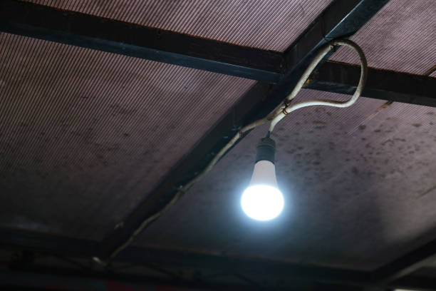 istock A light bulb is on in the house ceiling 1490368460