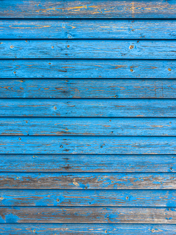 blue painted wooden wall